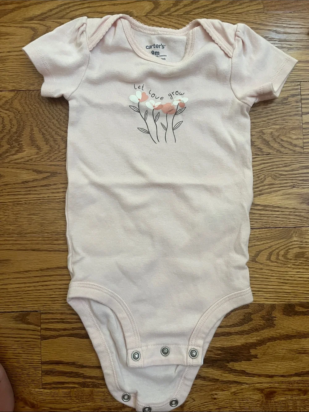 Carter's Dusty Rose Floral Baby Bodysuit